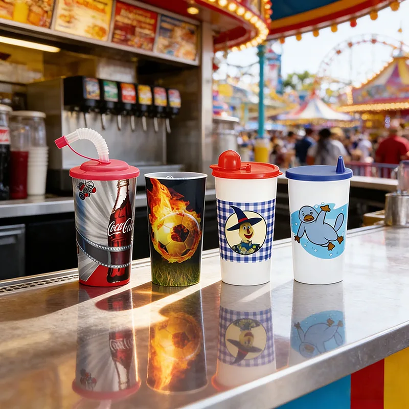 500ml প্রিন্টিং প্লাস্টিক কাপ