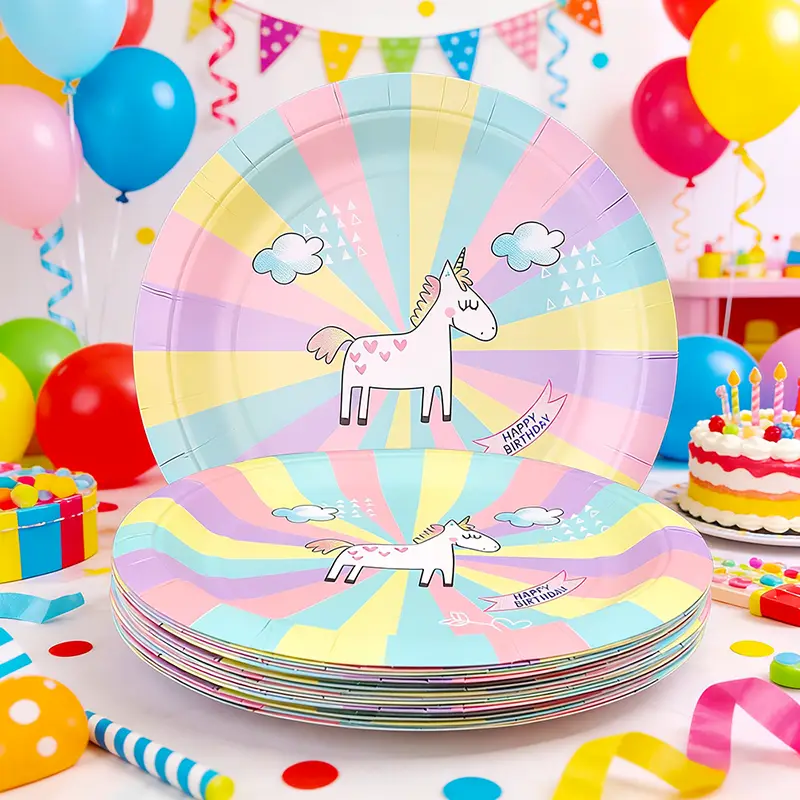 7 ইঞ্চি ডিসপোজেবল রাউন্ড পেপার প্লেট