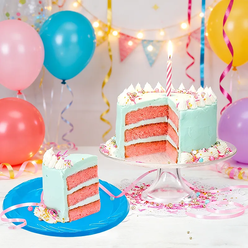 7 ইঞ্চি ডিসপোজেবল রাউন্ড পার্টি প্লাস্টিক প্লেট