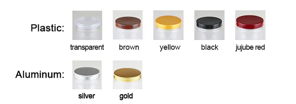 PET Plastic Storage Jar with Lid